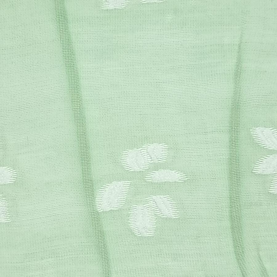 Floral Jacquard Tencel Nylon Polyester Woven Fabric - FAB 1459 - 4.Green
