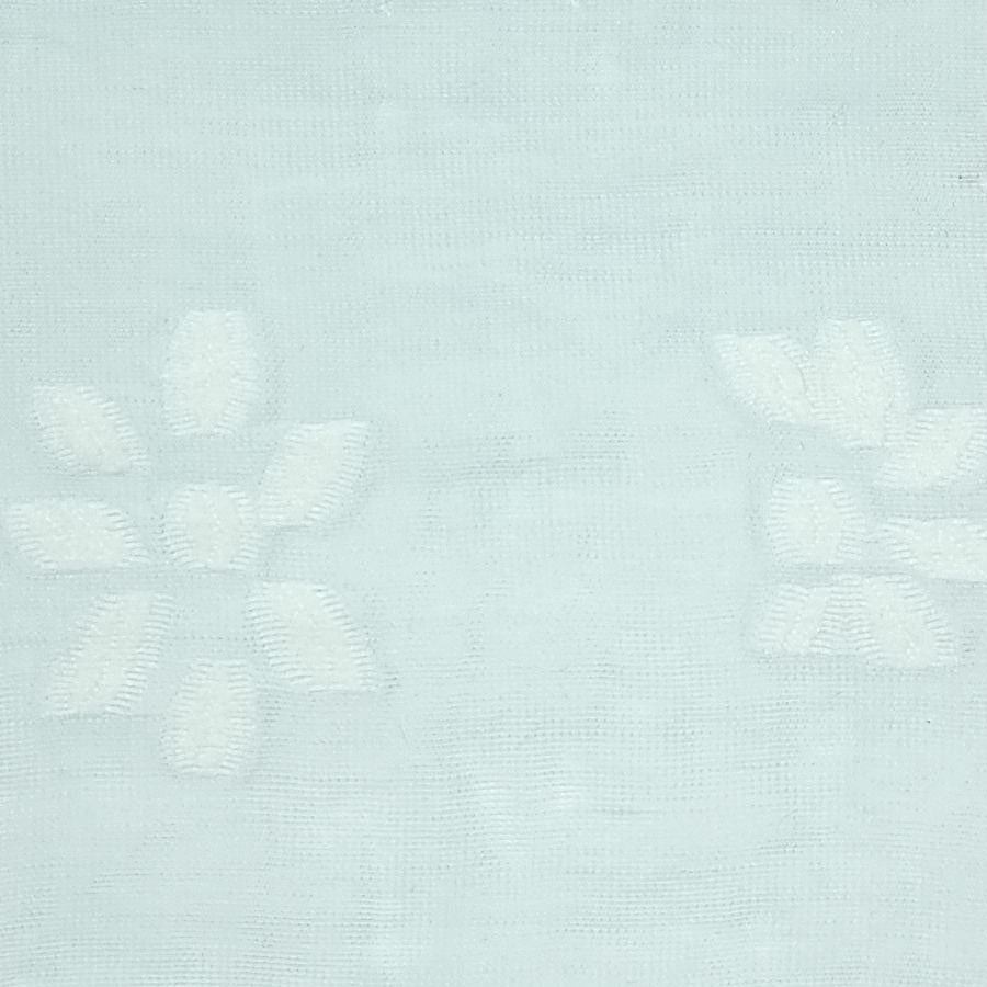 Floral Jacquard Tencel Nylon Polyester Woven Fabric - FAB 1459 - 5.SkyBlue