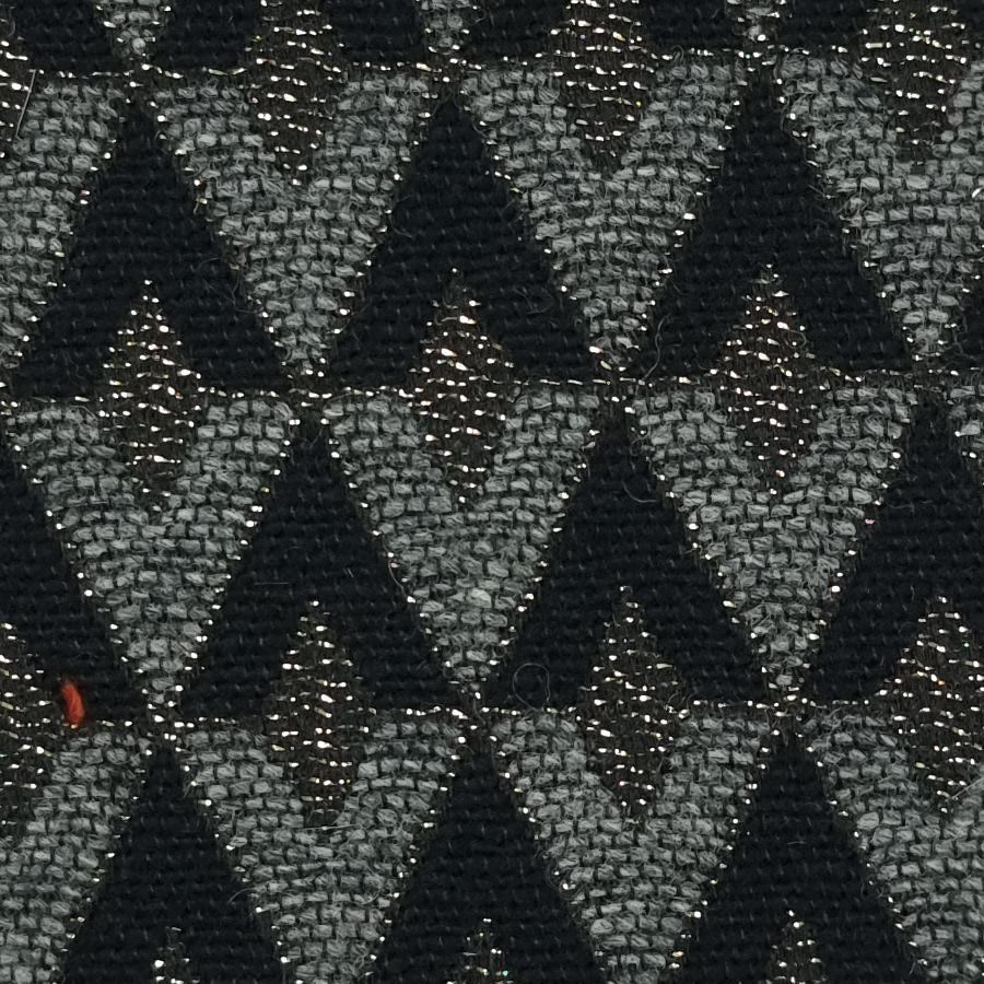 Jacquard Wool Polyester Acrylic Metallic Woven Fabric - FAB 1460 - 3.Grey