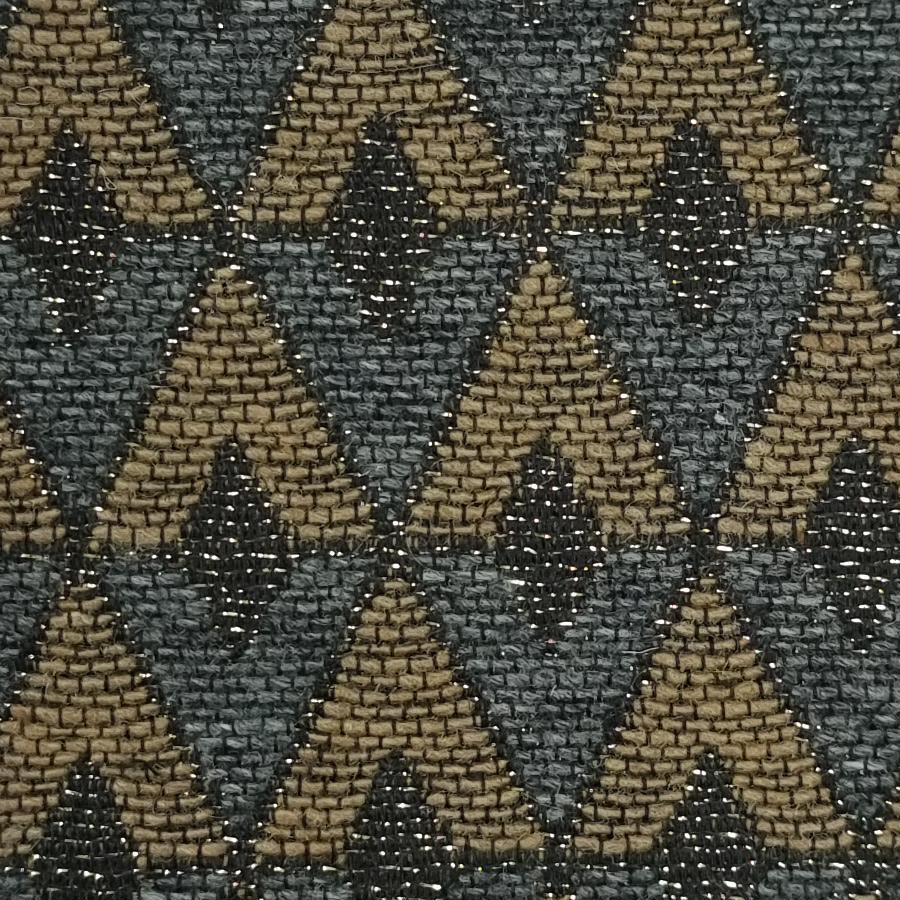 Jacquard Wool Polyester Acrylic Metallic Woven Fabric - FAB 1460 - 6.Brown