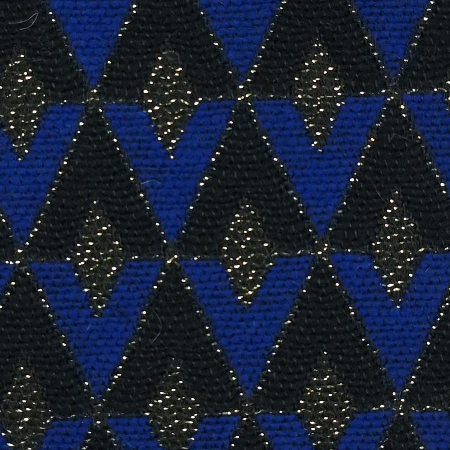 Jacquard Wool Polyester Acrylic Metallic Woven Fabric - FAB 1460 - 8.Blue