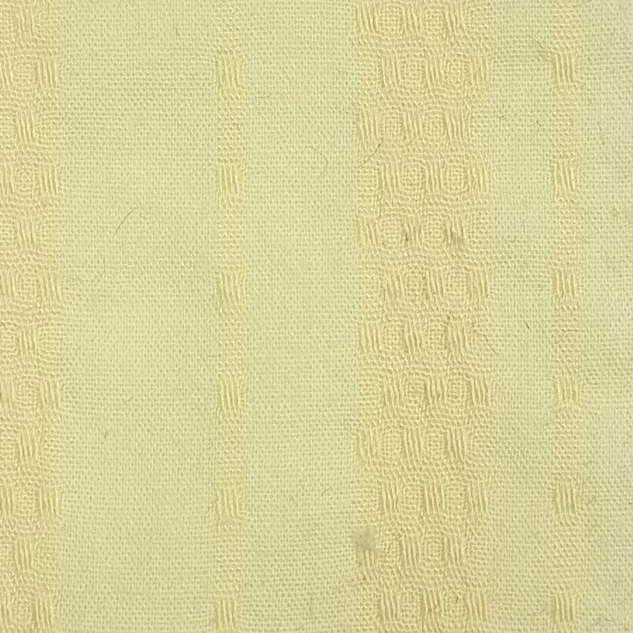 Stripe Jacquard Cotton Polyester Woven Fabric - FAB 1462 - 1.Yellow