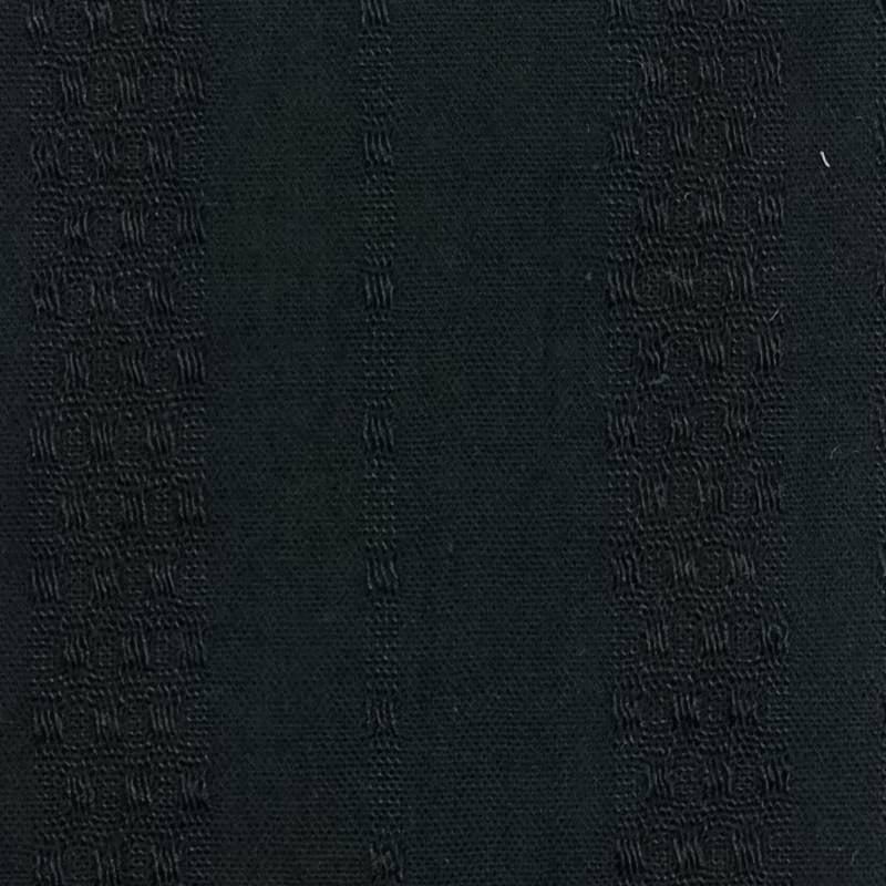 Stripe Jacquard Cotton Polyester Woven Fabric - FAB 1462 - 12.Black