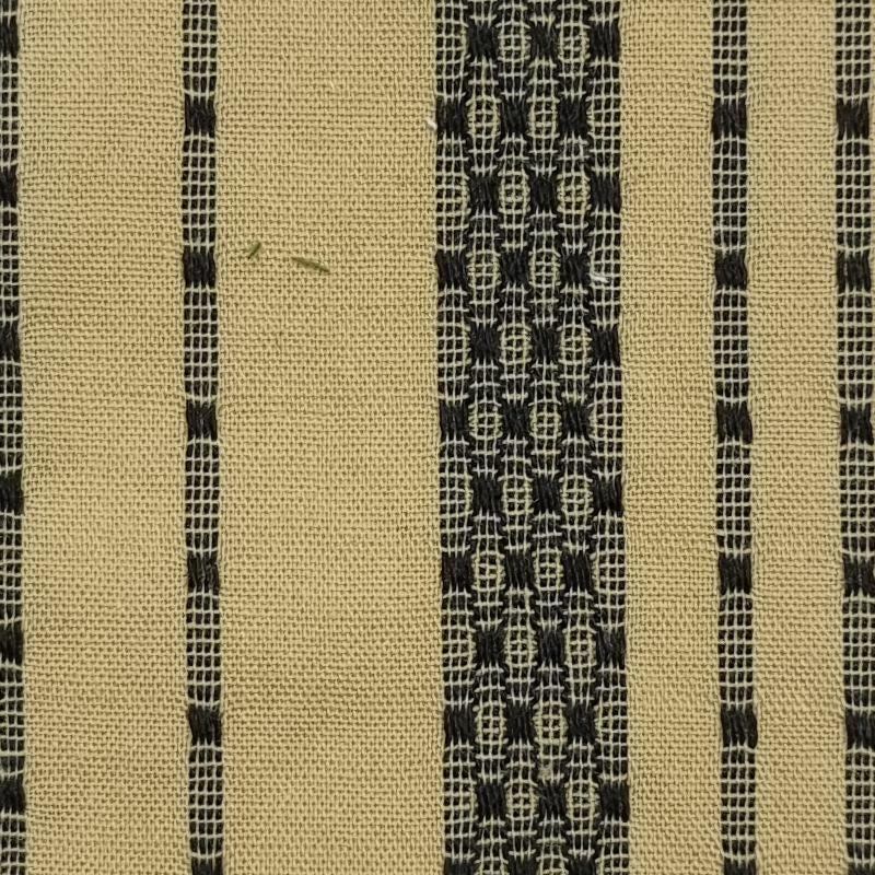 Stripe Jacquard Cotton Polyester Woven Fabric-Brown Black