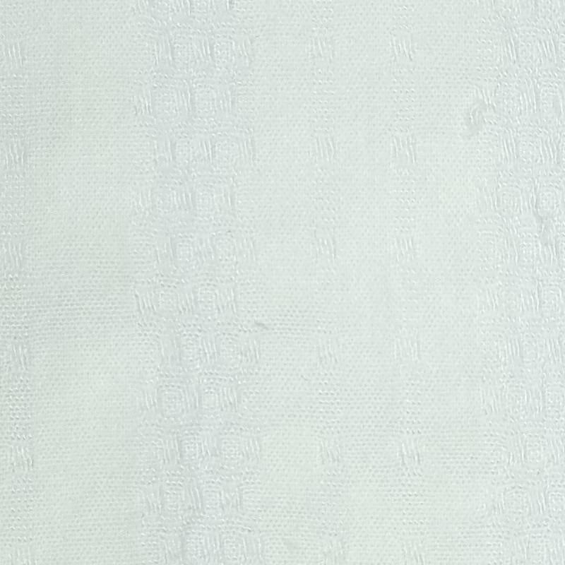 Stripe Jacquard Cotton Polyester Woven Fabric - FAB 1462 - 6.White