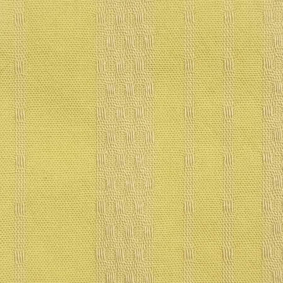 Stripe Jacquard Cotton Polyester Woven Fabric - FAB 1462 - 9.Yellow