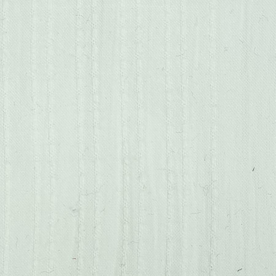 Stripe Jacquard Cotton Nylon Woven Fabric - FAB 1463 - 1.White