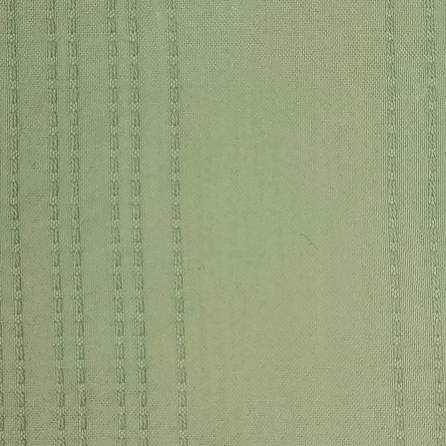 Stripe Jacquard Cotton Nylon Woven Fabric - FAB 1463 - 6.Green