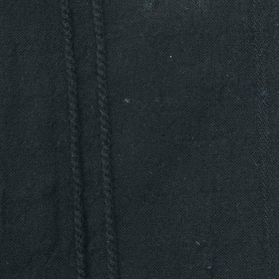 Stripe Jacquard Cotton Spandex Woven Fabric - FAB 1464 - 13.Black