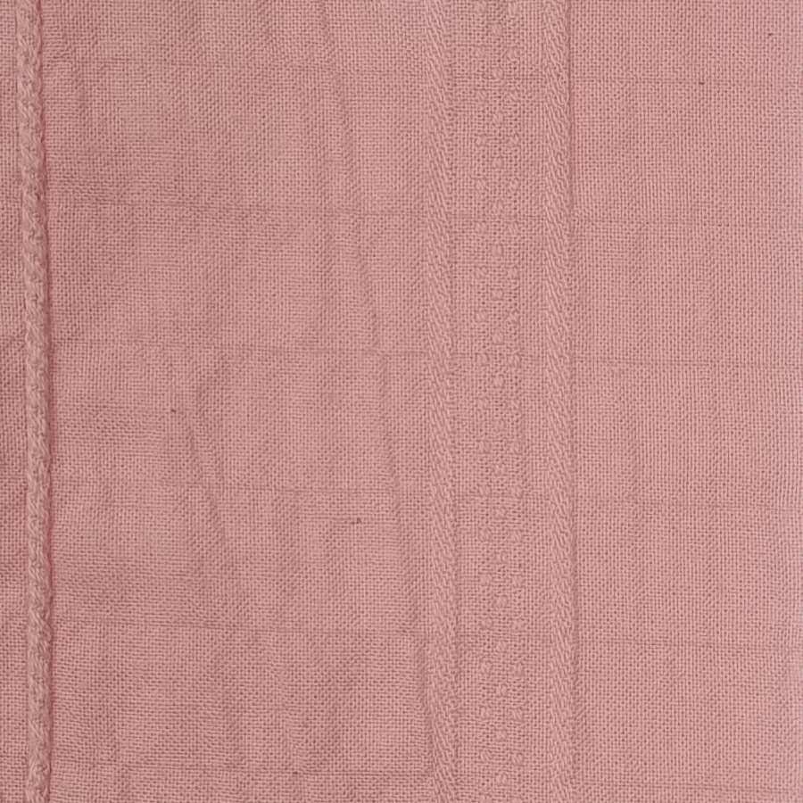 Stripe Jacquard Cotton Spandex Woven Fabric - FAB 1464 - 6.Pink