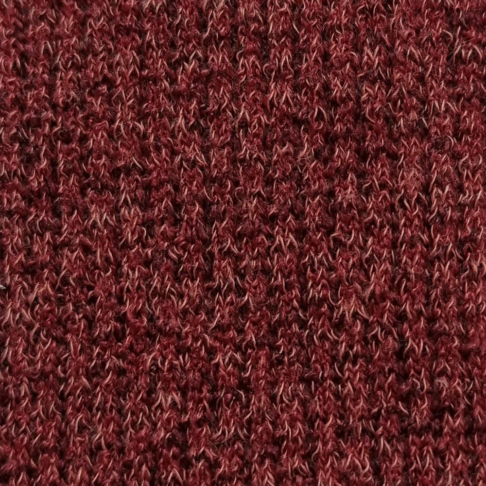Stripe Polyester Spandex Knit Fabric - FAB 1471 - 2.Burgundy