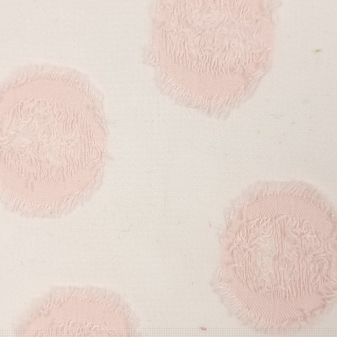 Dot Jacquard Polyester Woven Fabric - FAB 1479 - 3.Pink