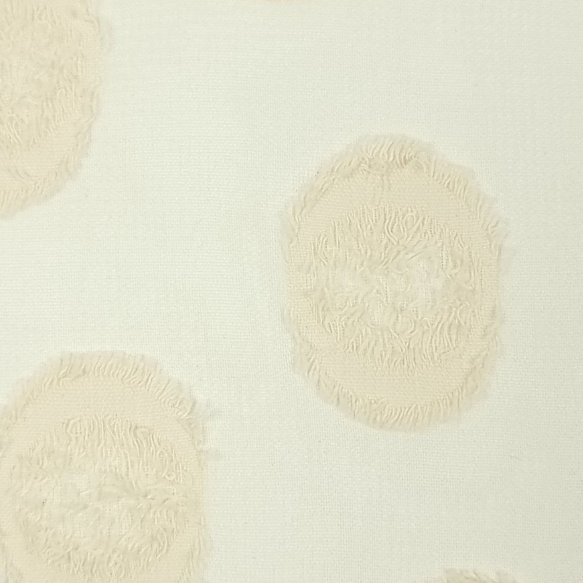 Dot Jacquard Polyester Woven Fabric - FAB 1479 - 4.Cream