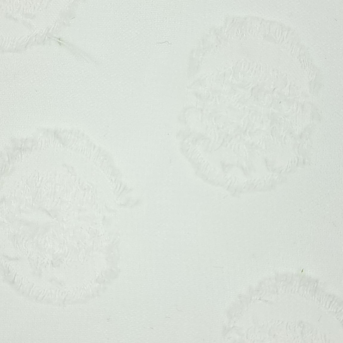 Dot Jacquard Polyester Woven Fabric - FAB 1479 - 5.White