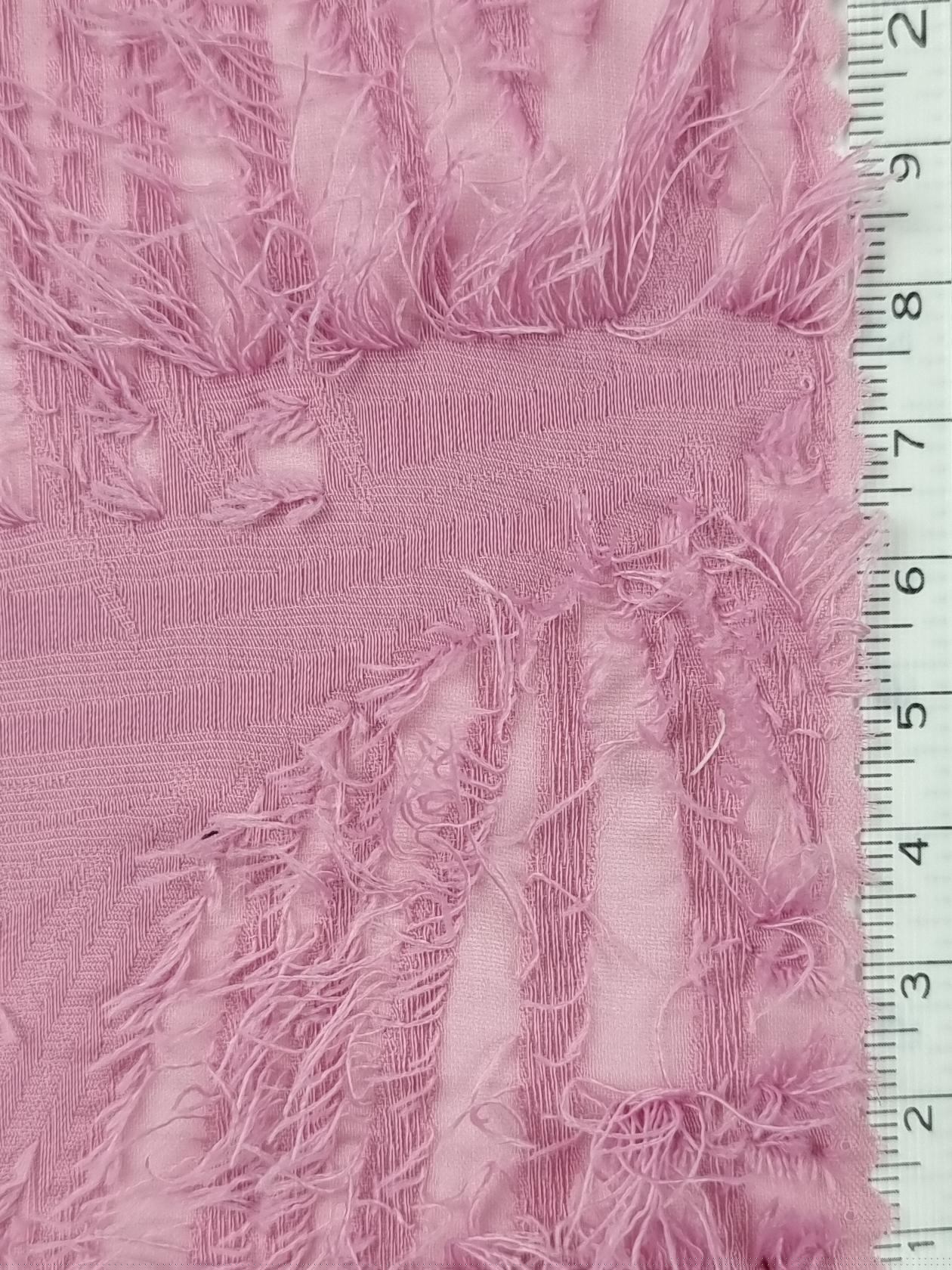 Feather Geometric Jacquard Polyester Woven Fabric - FAB 1482 -