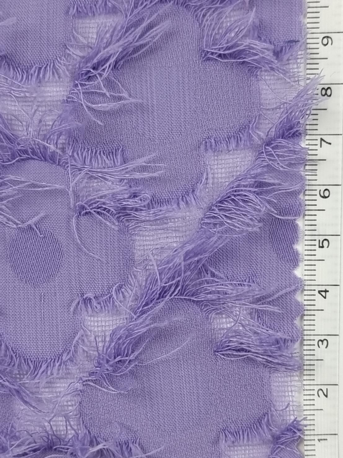 Feather Foral Jacquard Polyester Woven Fabric - FAB 1484 -