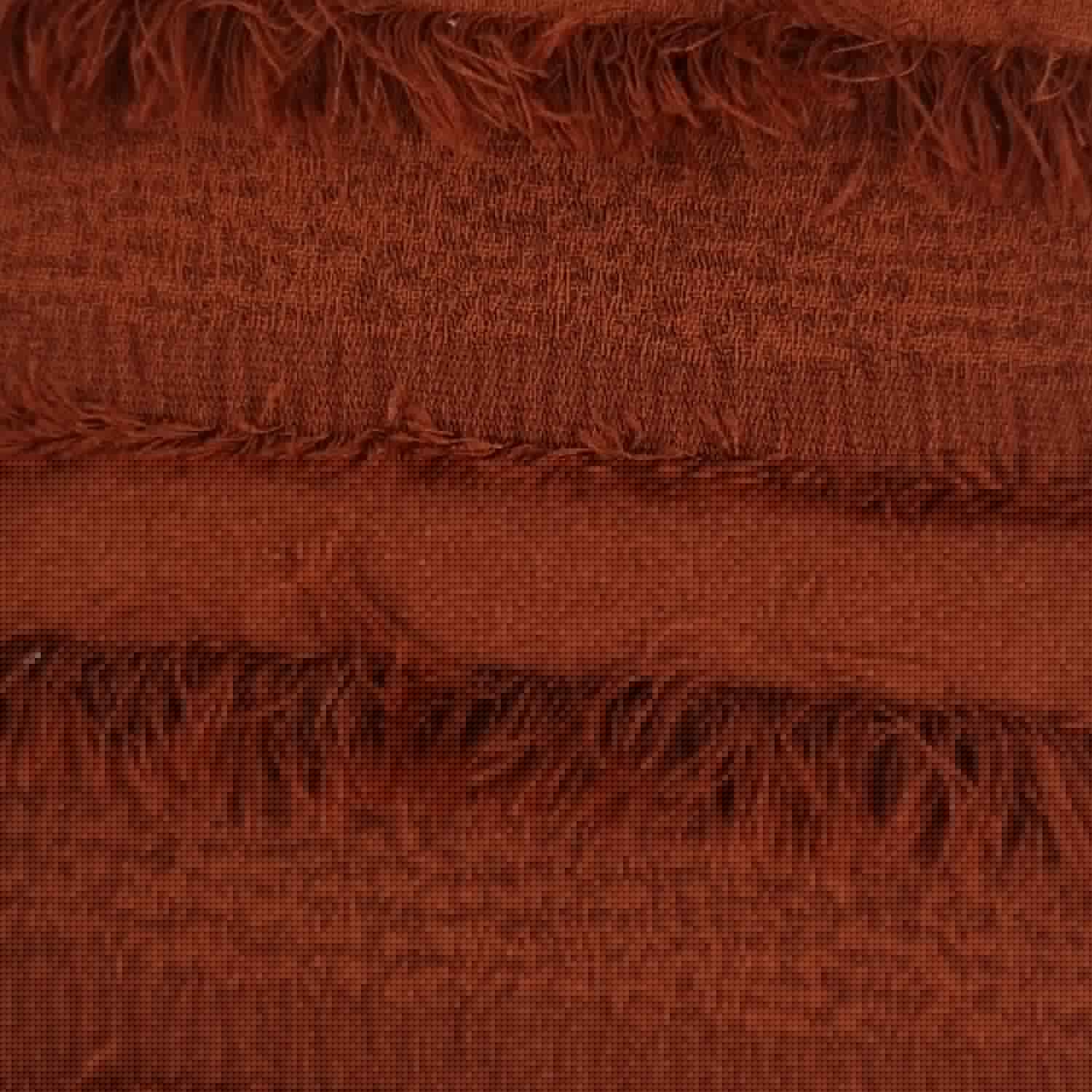 Feather Stripe Jacquard Polyester Woven Fabric - FAB 1485 - 4.Brown