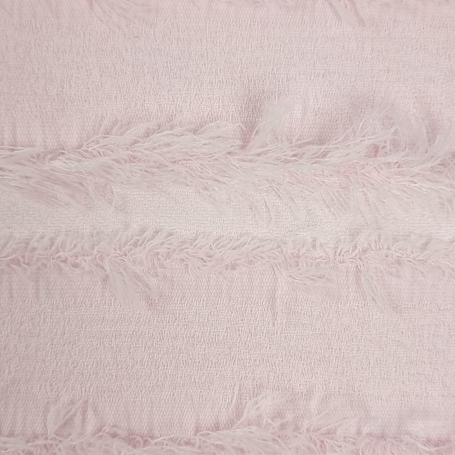 Feather Stripe Jacquard Polyester Woven Fabric - FAB 1485 - 5.Pink