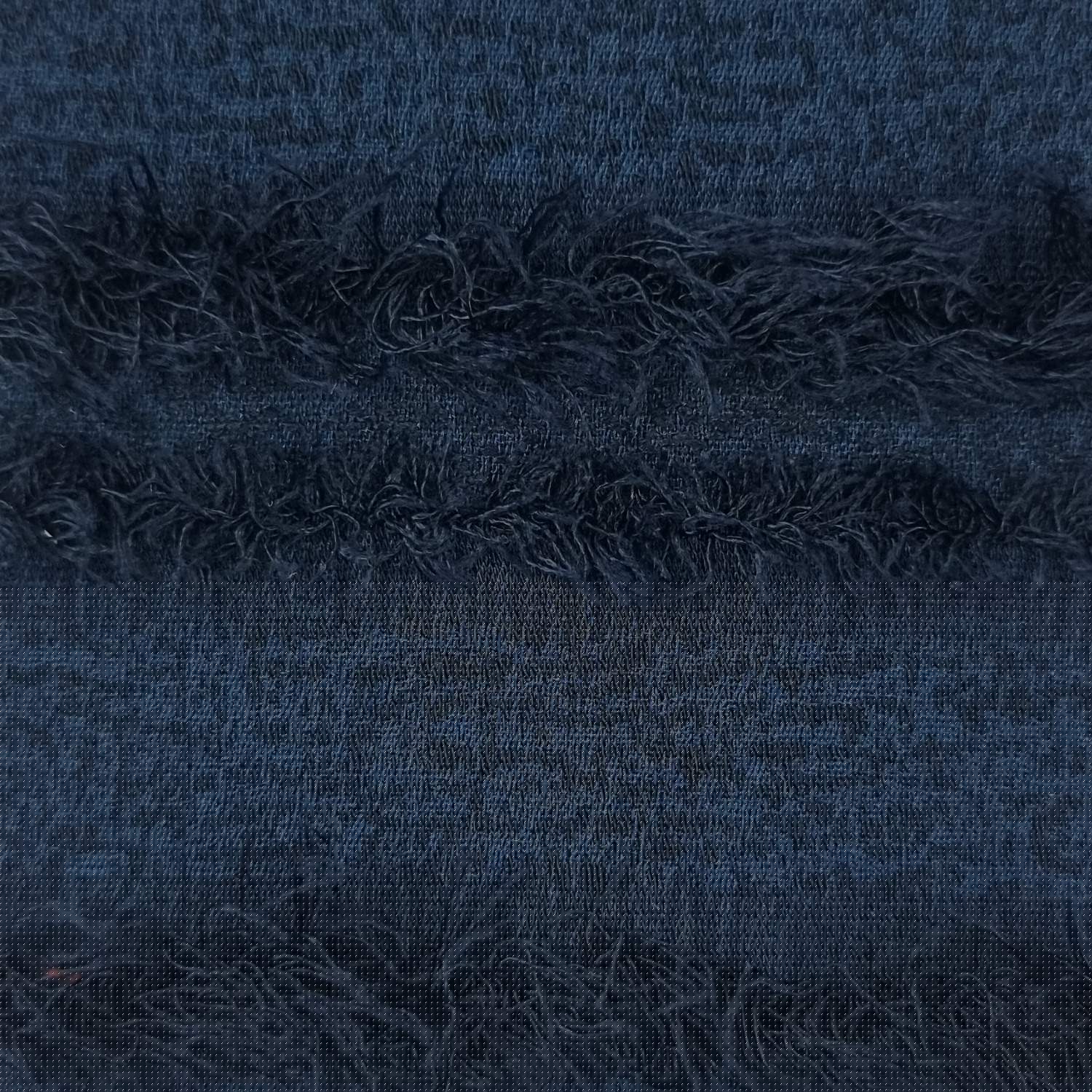 Feather Stripe Jacquard Polyester Woven Fabric - FAB 1485 - 8.Navy