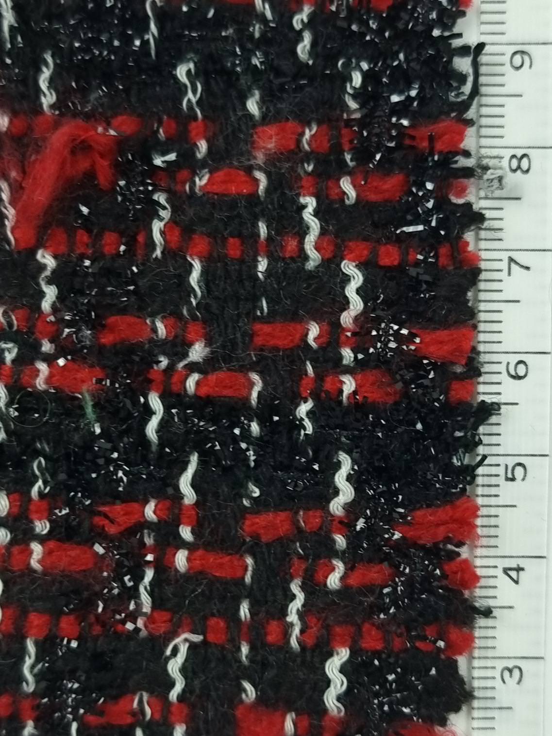 Tweed Metallic Polyester Woven Fabric - FAB 1491 -