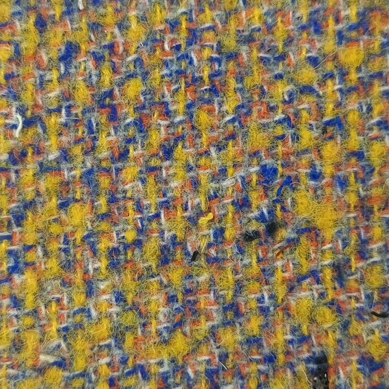 Wool Tweed Yarn Dyed Woven Fabric - FAB 1492 - 1.Yellow