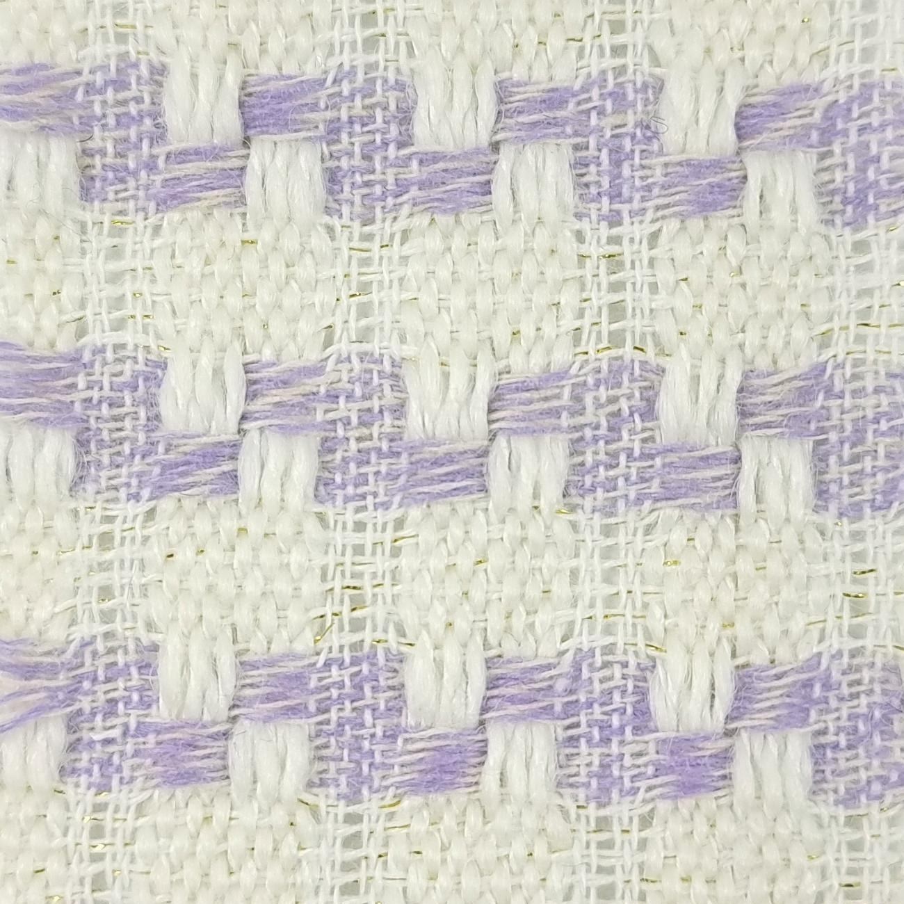 Stripe Jacquard Polyester Wool Woven Fabric - FAB 1501 - 2.Lilac