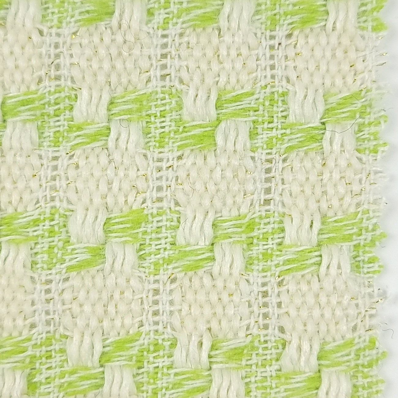 Stripe Jacquard Polyester Wool Woven Fabric - FAB 1501 - 3.Green