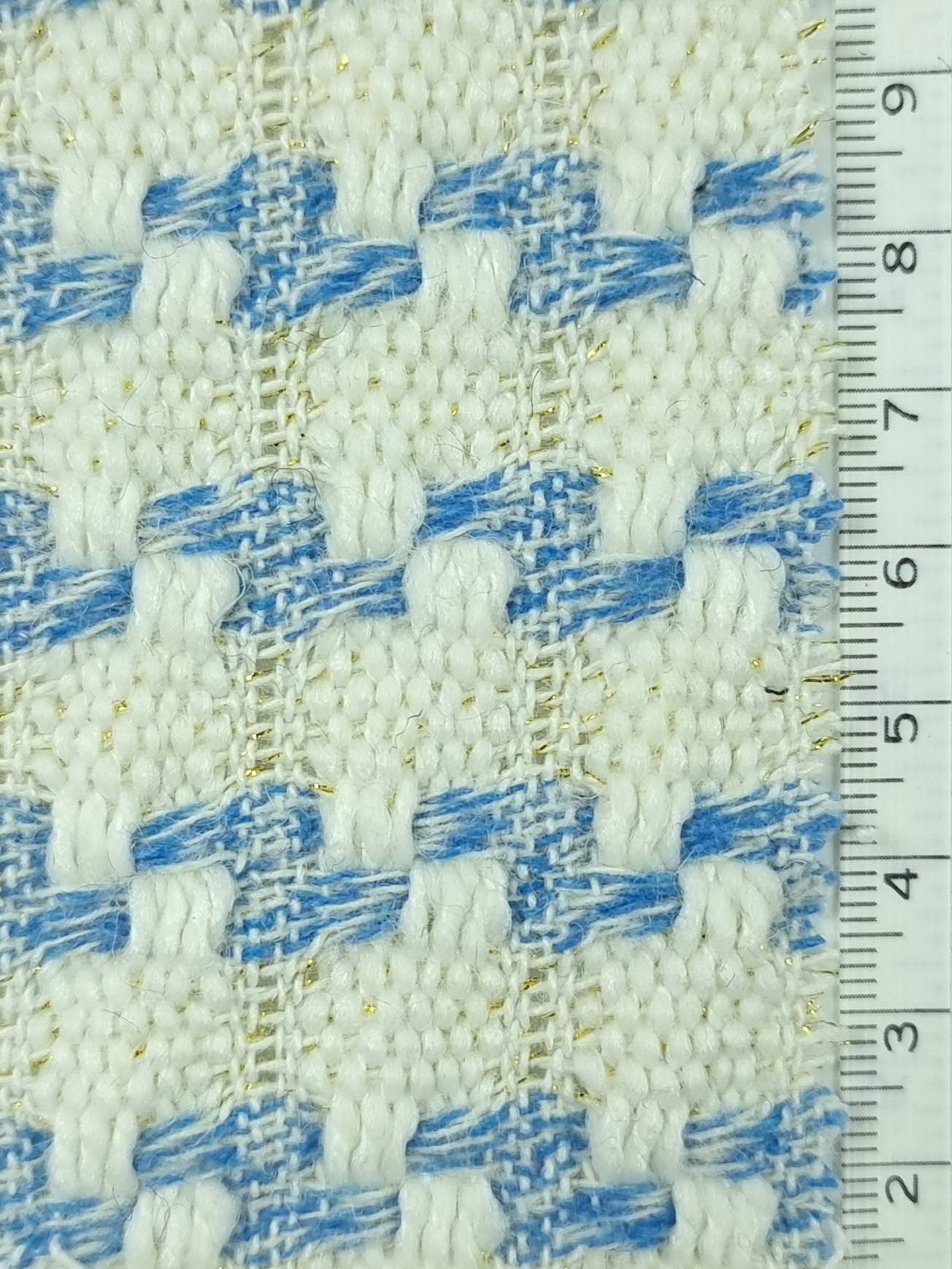 Stripe Jacquard Polyester Wool Woven Fabric - FAB 1501 -