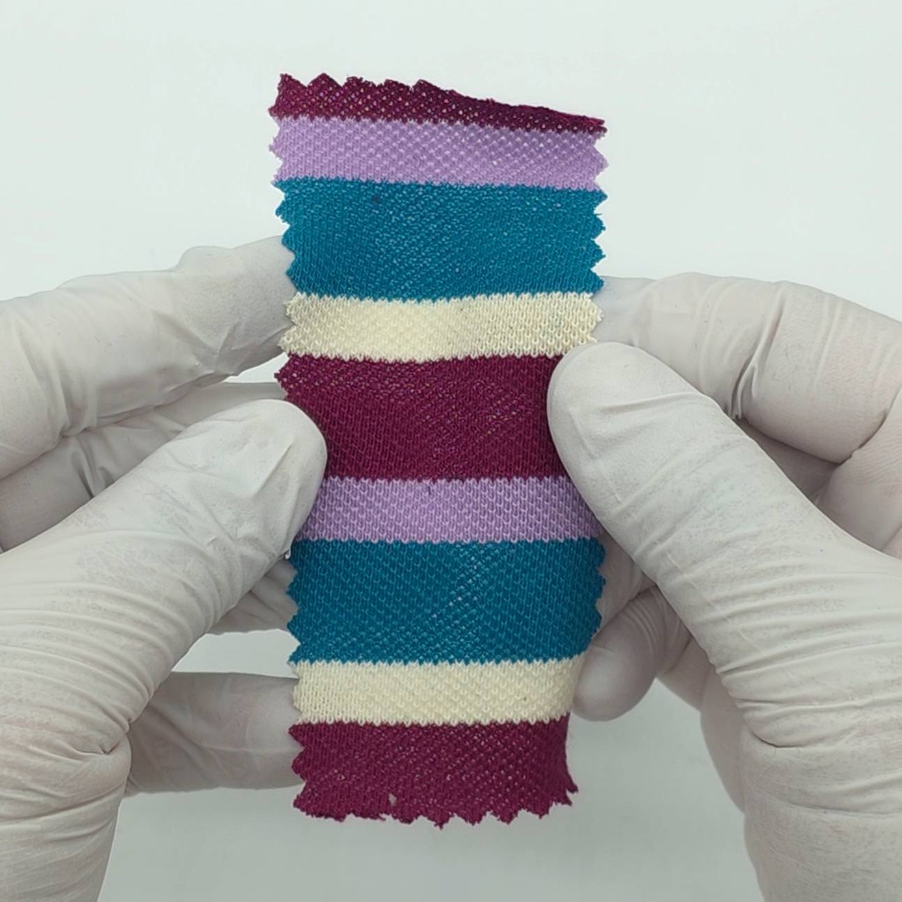 Medium Weight Textured Striped Cotton Pique Knit Fabric - FAB 1929 - Main