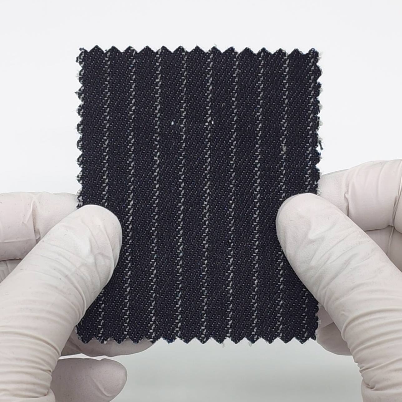 Railroad Stripe Jacquard Denim Cotton Woven Fabric - FAB1917 - Main