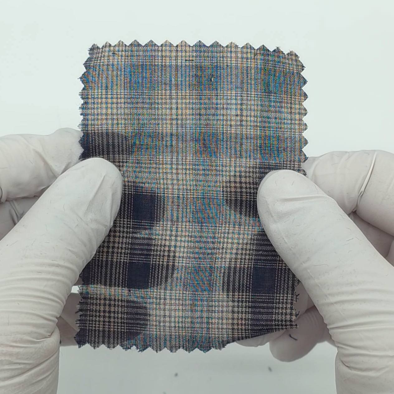 Very Light Plaid Cotton Voile Woven Fabric - FAB 1937 - Main