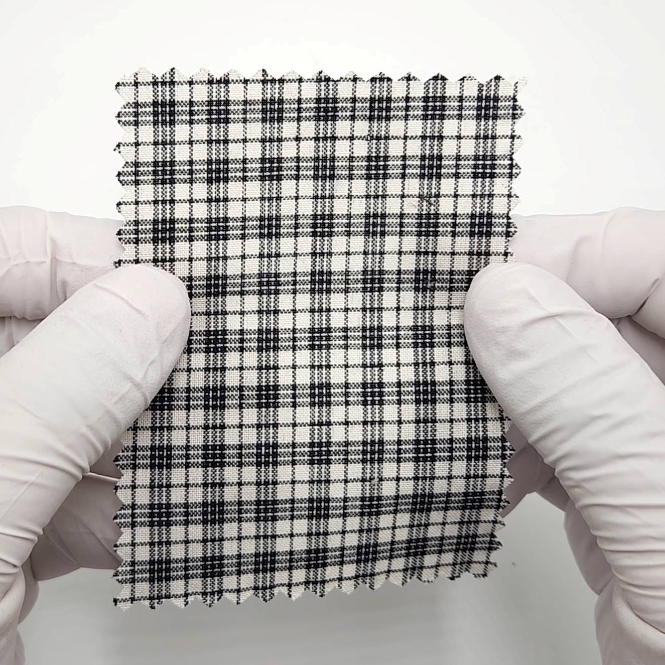 1.Charcoal Plaid-2.Navy Blue Plaid-3.Black Plaid-4.Burgundy Plaid-5.Dark Gray Plaid - Check YarnDyed Cotton Woven Fabric - FAB 1799