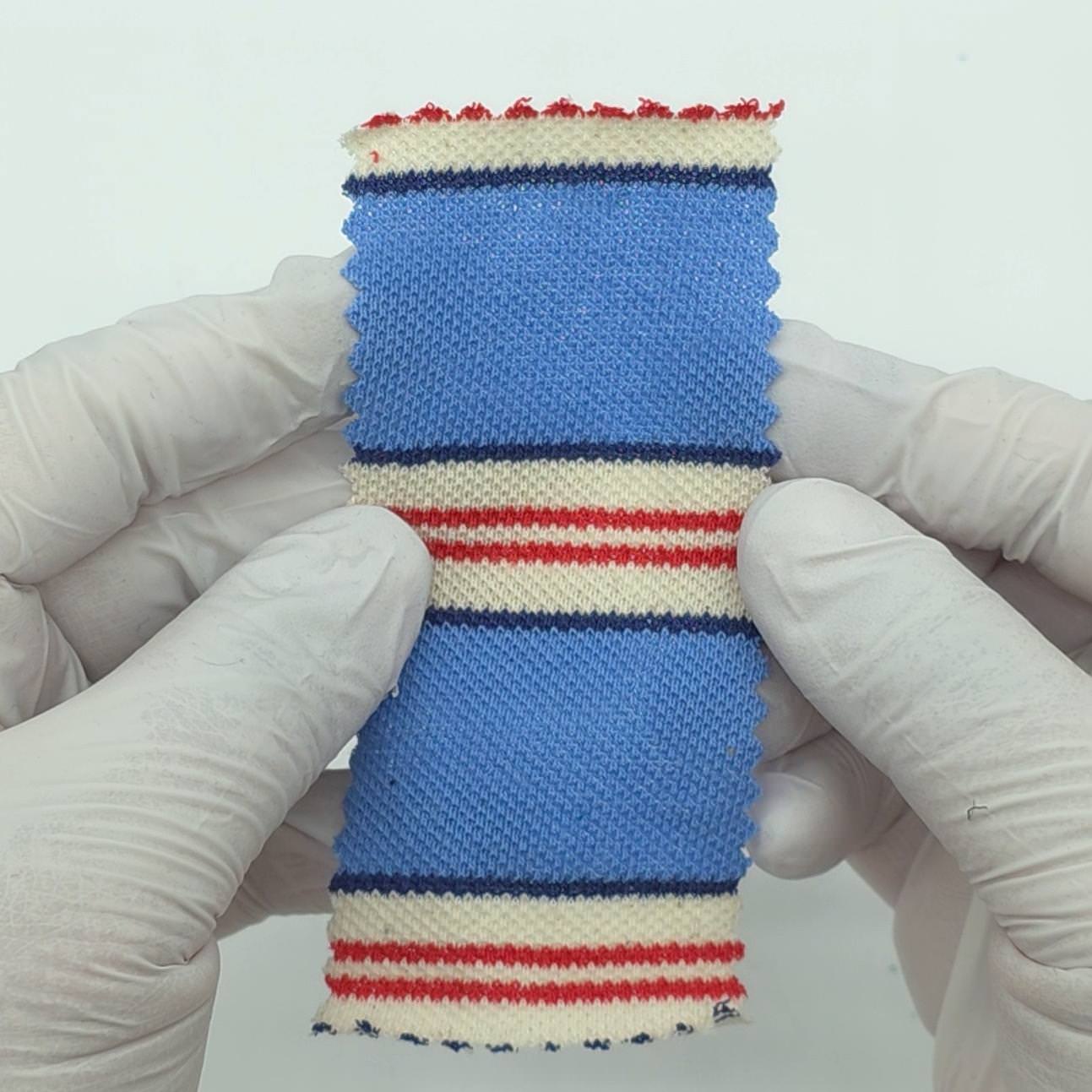 Textured Medium Weight Striped Pique Cotton Knit Fabric - FAB 1930 - Main