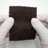 Solid Brushed Tweed Polyester Wool Woven Fabric - FAB1786 - 1.Brown Charcoal-2.Brown-3.Black Brown 