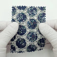 Print Leaf Embroidery Cotton Woven Fabric - FAB1821 - Main Image