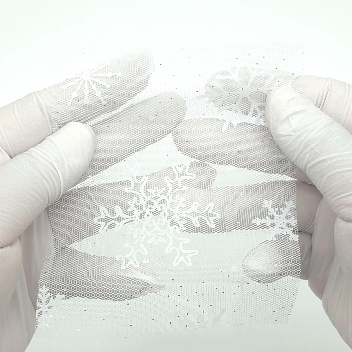 Snowflake Galaxy Polyester Knit Fabric - FAB1950