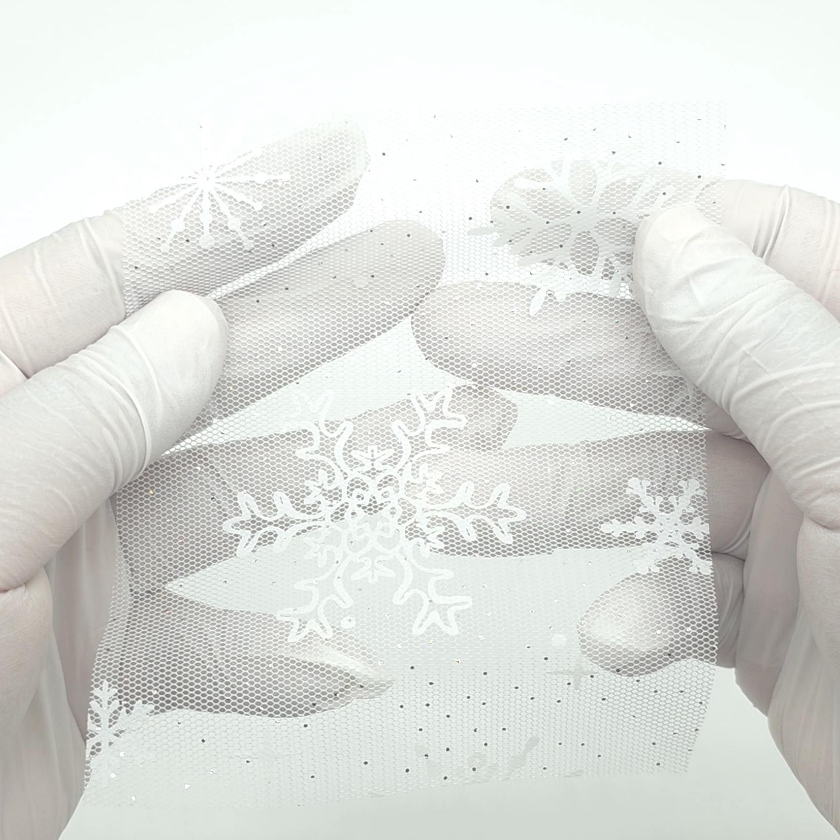 Snowflake Galaxy Polyester Knit Fabric - FAB1950