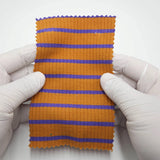 Stripe Rib YarnDyed Rayon Spandex Knit Fabric - FAB1778 - 1.Orange-2.Teal-3.Pink 