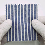 5mm Pencil Stripe YarnDyed Cotton Woven Fabric - FAB1761 - 1.Blue-2.Navy-3.Black 