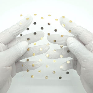 Foil Dot Polyester Knit Fabric - FAB1951