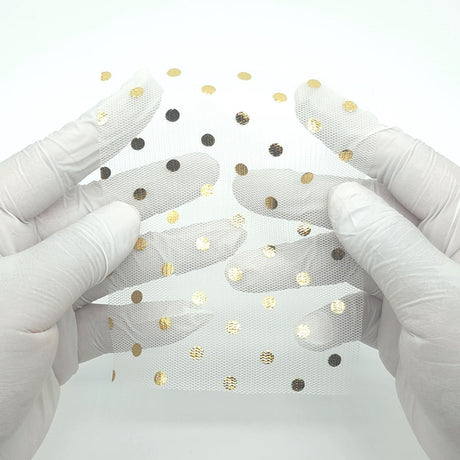 Foil Dot Polyester Knit Fabric - FAB1951