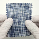 Solid Denim Tweed YarnDyed Cotton Woven Fabric - FAB1773 - 1.Navy blue and white plaid-2.Light grey and white plaid-3.Black and whtie plaid 