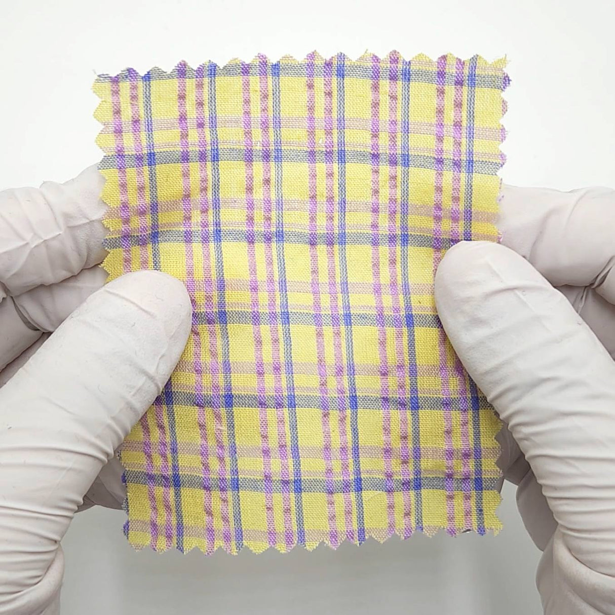 Multi Color Check YarnDyed Polyester Cotton Woven Fabric - FAB1789 - Main Image