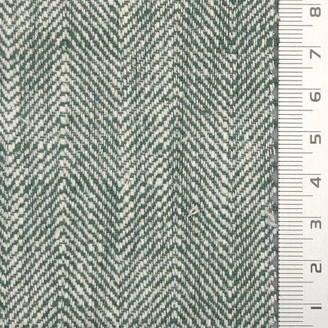 8s Herringbone Washing YarnDyed Cotton Linen Woven Fabric - FAB1676 - 1.Cloud-2.Pale Slate-3.Cold Turkey-4.Bizarre-5.Double Pearl Lusta-6.Dutch White-7.Spindle-8.Logan-9.Mischka-10.Spanish Green 