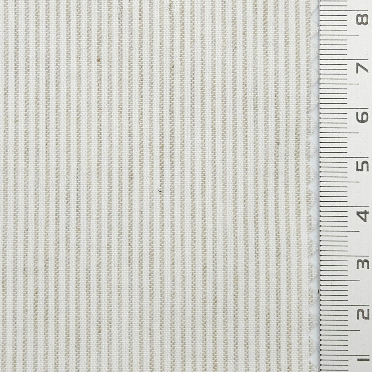 Pin Stripe Plain Cotton Woven Fabric - FAB1796 - Light Gray