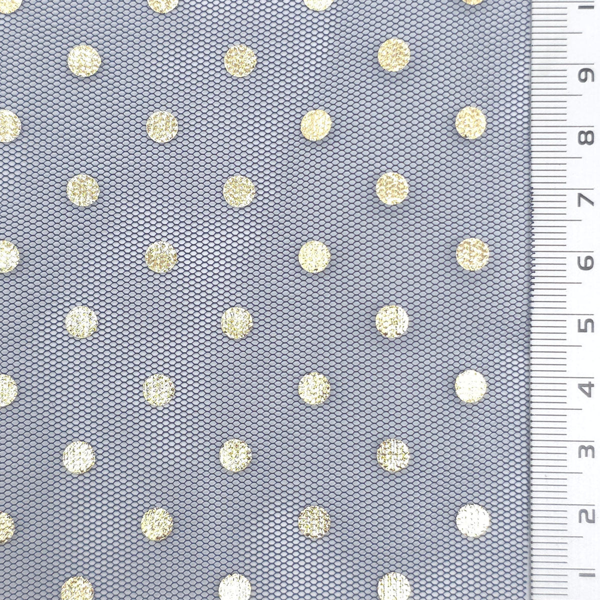 Foil Dot Polyester Knit Fabric - FAB1951 - Navy