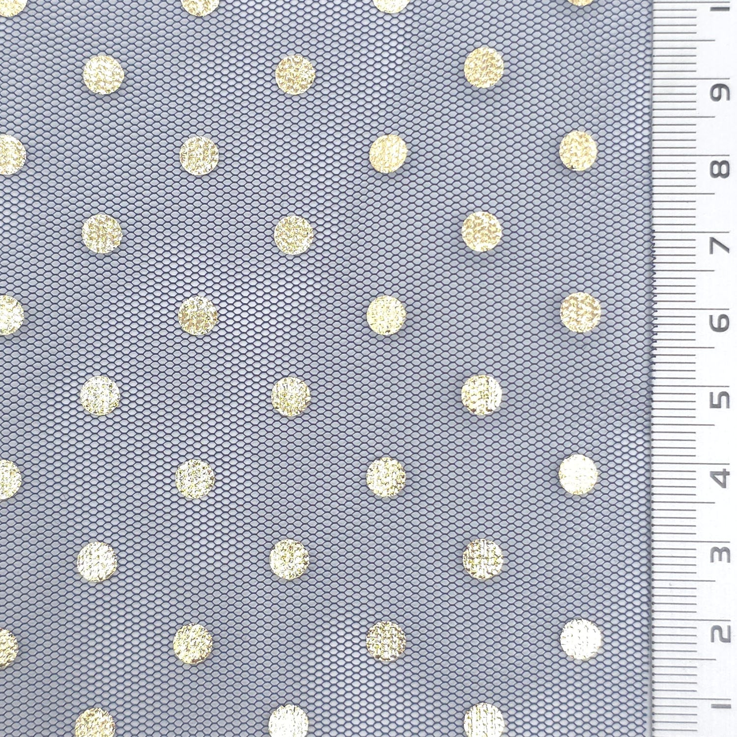 Foil Dot Polyester Knit Fabric - FAB1951 - Navy