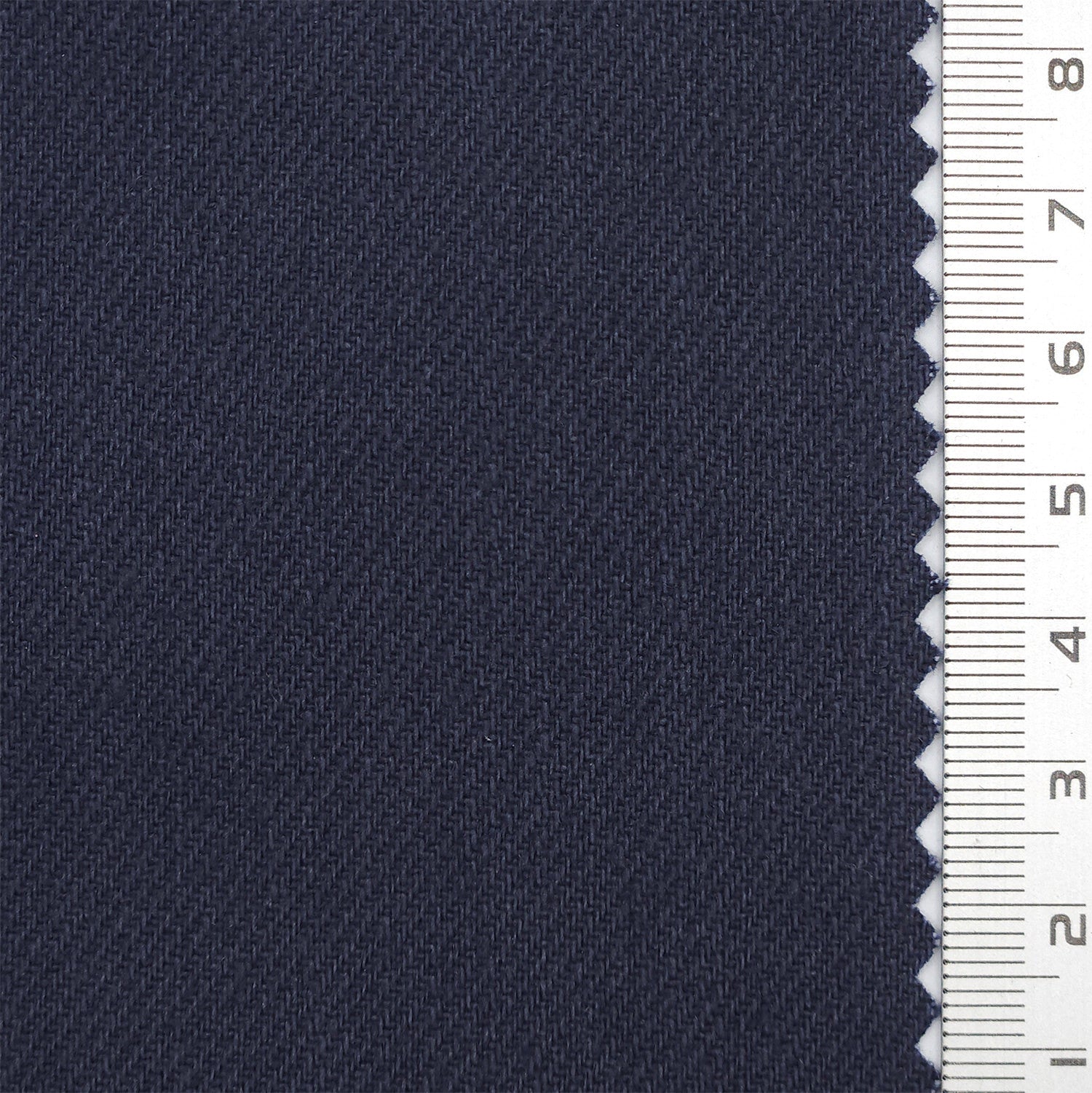 Solid Twill Slub Cotton Woven Fabric - FAB 1758 - 10.Navy Blue