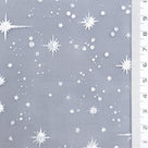 Star Foil Poly Knit Fabric - FAB1949 - Navy