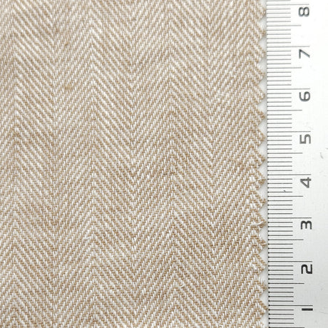 Herringbone YarnDyed Linen Rayon Woven Fabric - FAB1650 - 1.Maverick-2.Rose-3.Periwinkle-4.Heather-5.Clam Shell-6.Barley White-7.Raffia-8.Tasman-9.Arrowtown-10.Napa 